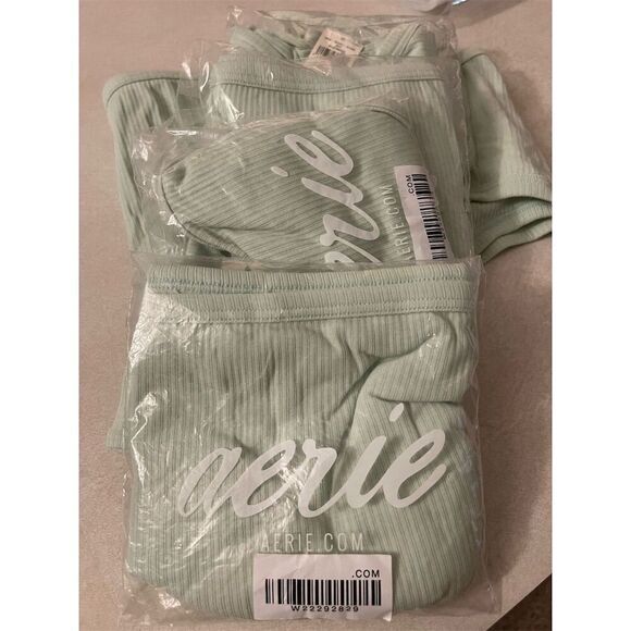 Aerie Women's Seamless Ribbed Briefs Panties Green Size XXL one pair remaining. - Picture 5 of 5